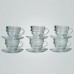 Modern Glass Tea Sets 12 pcs. 